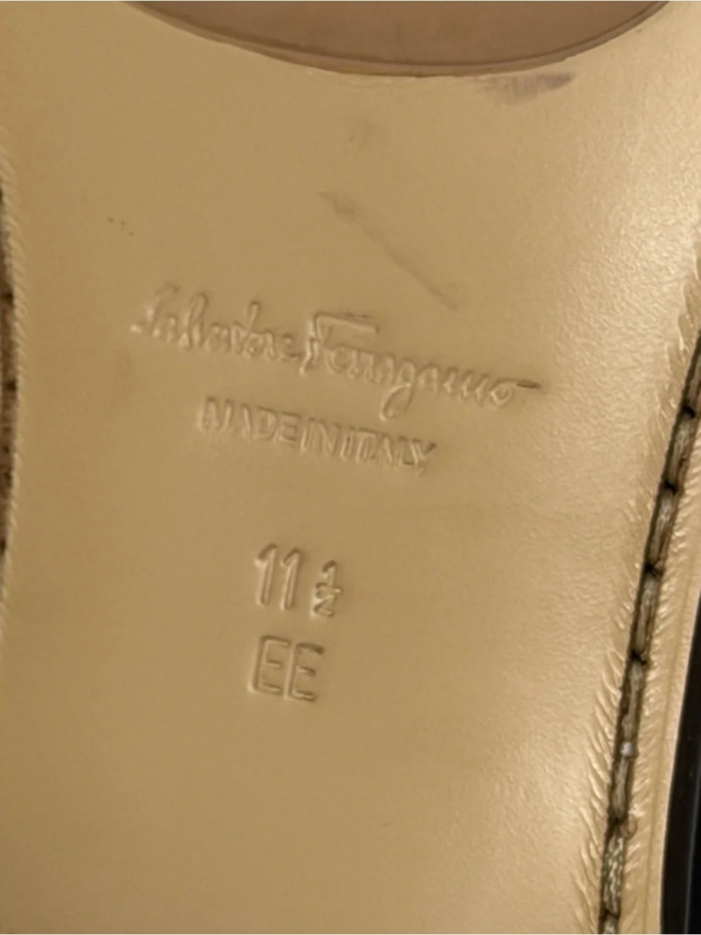 Salvatore Ferragamo Brown Leather Loafers with Gold Logo Hardware